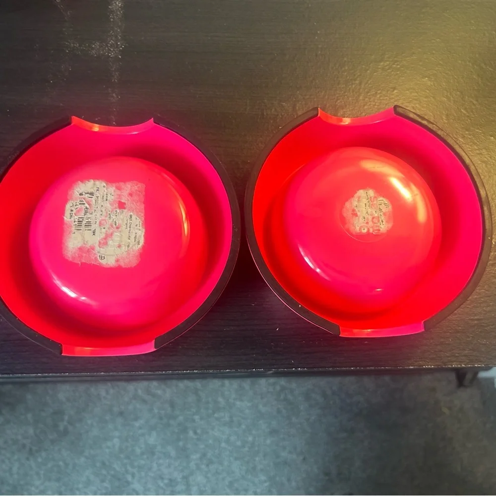 Vibrant Pink Dog Bowls